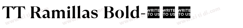 TT Ramillas Bold字体转换 TT Ramillas Bold字体转换